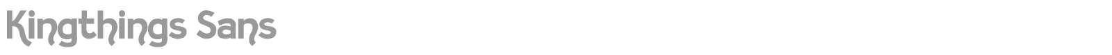 Kingthings Sans font preview